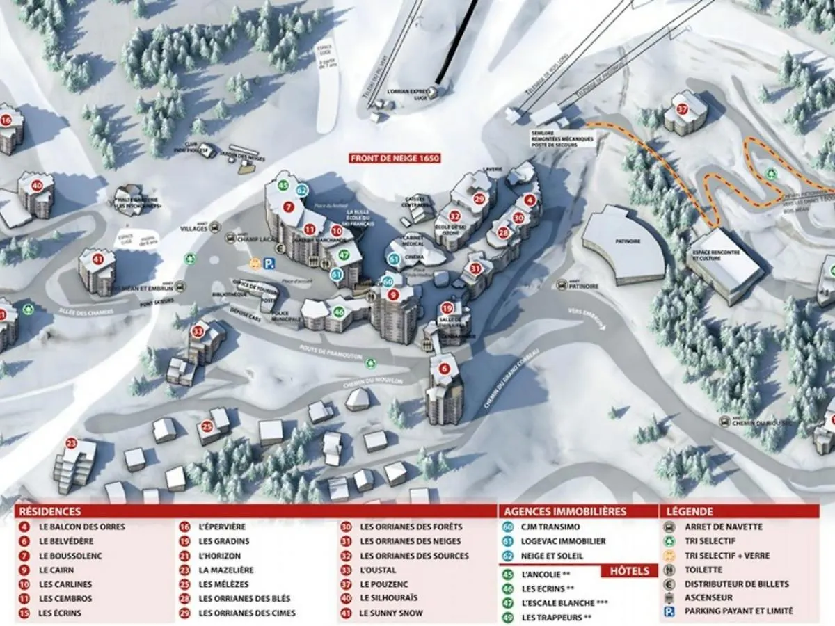 Studio 6 Pers, Centre Station, Skis Aux Pieds, Wifi - Fr-1-322-26 Лез-Ор Апартаменты